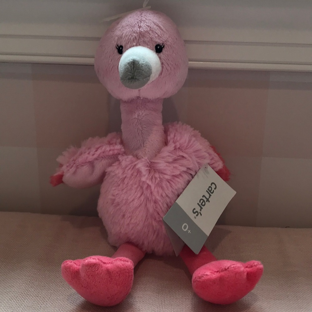 Small flamingo stuffed animal